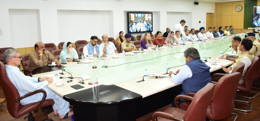 Chief Minister Omar Abdullah chaired a high-level meeting at the Civil Secretariat Jammu to review the delivery of essential services and supplies and the steps taken by the Administration during the current summer season in Jammu division.