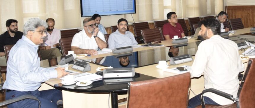In a significant stride towards transparent land records management system, Chief Secretary Atal Dulloo today chaired a meeting to review the ongoing digitization and modernization of land records across Jammu & Kashmir. The meeting saw the participation of key officials including the Secretary, Revenue; Secretary, IT; Secretary, Law; CEO, JaKeGA; Director, Land Records; a representative of BISAG-N; and other concerned officers.