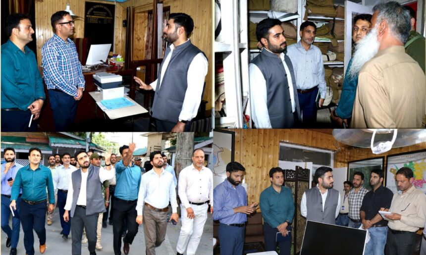 In order to take stock of functioning & infrastructure of various sections of DC office complex, Deputy Commissioner (DC) Srinagar, Akshay Labroo Friday inspected various sections and sub-offices of DC office, Srinagar