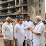 Prime Minister Narendra Modi visited the site of the tragic plane crash in Ahmedabad on Friday, expressing deep sorrow over the loss of lives