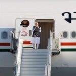 PM Modi has arrived in Calgary, Canada, to attend the G7 Summit being held in Kananaskis on June 16–17. This marks his sixth consecutive participation in the high-level gathering of the world’s major economies.