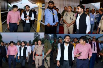 DC Srinagar, SMC Commissioner Inspect Panthachowk Transit Camp