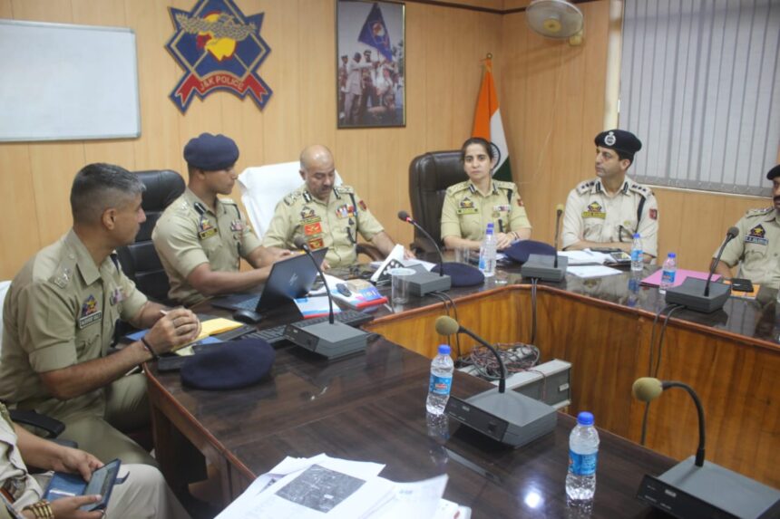 Ahead of the Amarnath Yatra-2025, Director General of Police J&K, Nalin Prabhat IPS, held a joint security review meeting at District Police Lines Udhampur to check preparations and boost coordination among all agencies involved.