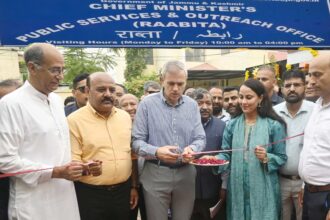Chief Minister Omar Abdullah inaugurated the Chief Minister’s Public Services & Outreach Office, Raabita, at Canal Road, Jammu, aimed at strengthening the government’s outreach to citizens and addressing public grievances more efficiently.