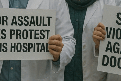 Protests broke out at SMHS Hospital in Srinagar on Wednesday after a doctor was allegedly assaulted by a patient’s attendant, triggering strong condemnation and demonstrations from the medical fraternity.
