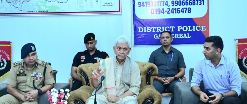 Lieutenant Governor Manoj Sinha on Sunday visited the Baltal Base Camp and reviewed the arrangements for the ongoing Amarnath Yatra.