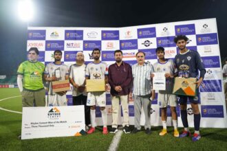 The 11th match of the Khyber Cement Kashmir Super League, powered by Athwas Hyundai and the Jammu & Kashmir Sports Council, brought fans to the edge of their seats as Arco United FC edged past Aqua Avengers Kashmir FC with a narrow yet significant 1-0 win at the Synthetic Turf TRC Ground.