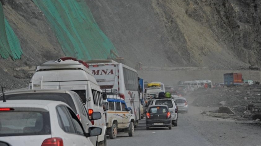 Traffic movement on the Jammu-Srinagar National Highway (NHW) has been partially restored, officials said on Tuesday. Efforts are underway to clear stranded vehicles between Nashri and the NAVYUG Tunnel.