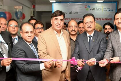 As part of its strategic initiative to set up a network of centres for enhancing customer convenience and service excellence across operational geographies, J&K Bank today commissioned its second Centralised Processing Centre (CPC) for medium and large corporates at Zero Bridge, Srinagar in Kashmir. These centres are being established for accelerating turnaround times (TAT) to ensure faster, more efficient and standardised service delivery for customers.