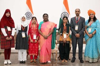 In a moment of immense pride for the Union Territory of Jammu and Kashmir, students from Kupwara and Jammu divisions had the rare and distinguished honour of celebrating Raksha Bandhan with the President of India at Rashtrapati Bhavan New Delhi.