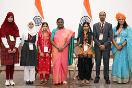 In a moment of immense pride for the Union Territory of Jammu and Kashmir, students from Kupwara and Jammu divisions had the rare and distinguished honour of celebrating Raksha Bandhan with the President of India at Rashtrapati Bhavan New Delhi.