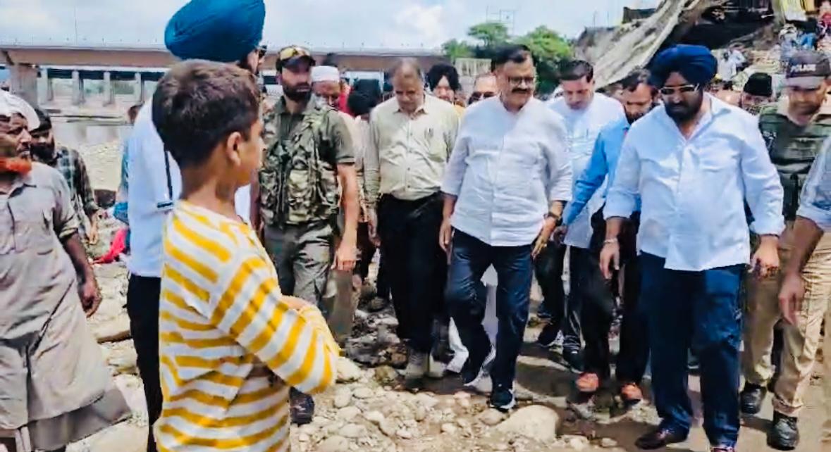 Minister Javed Rana visits flood-hit areas of Jammu, reviews ...