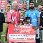 Lieutenant Governor addresses the closing ceremony of 20th J&K Police Martyr's Memorial Football Tournament at Srinagar