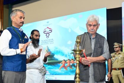 LG Sinha Inaugurates Kashmir Literature Festival, Praises Valley’s Cultural Spirit
