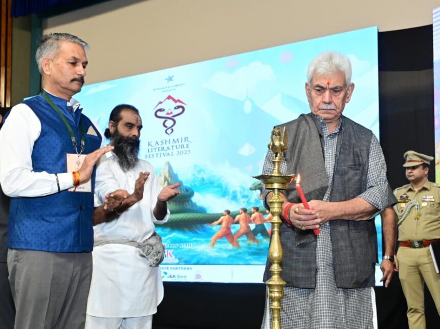 LG Sinha Inaugurates Kashmir Literature Festival, Praises Valley’s Cultural Spirit