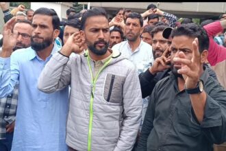 Fire & Emergency aspirants stage protest in Srinagar, seek justice