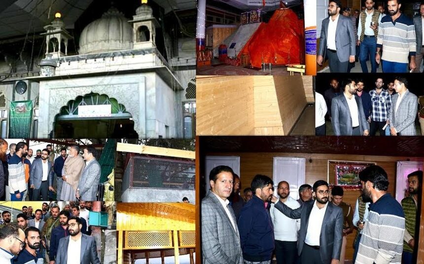 DC Srinagar visits Shrine of Makhdoom Sahib and Sharika Devi Temple