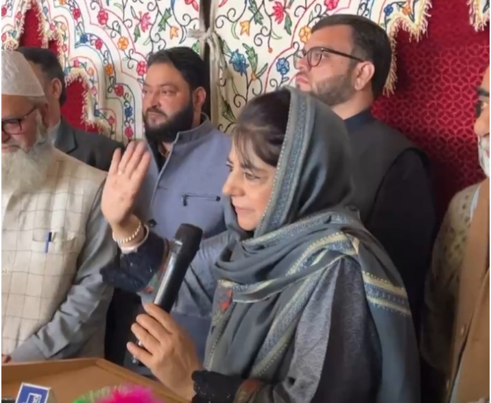 Mehbooba Mufti Accuses NC of Betrayal in Budgam, Rallies Support for Aga Syed Muntazir Mehdi