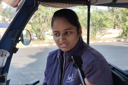 Mother of two drives e-rickshaw in Jammu to support ailing husband