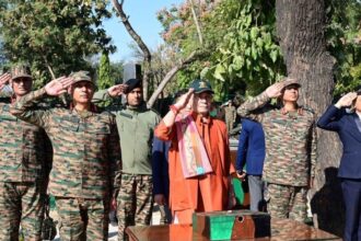LG Sinha Unveils 108-ft National Flag at Kachrial on Vijay Diwas, Pays Tribute to 1971 War Heroes