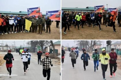 J&K Police Organise Half Marathon Under CAP in Budgam