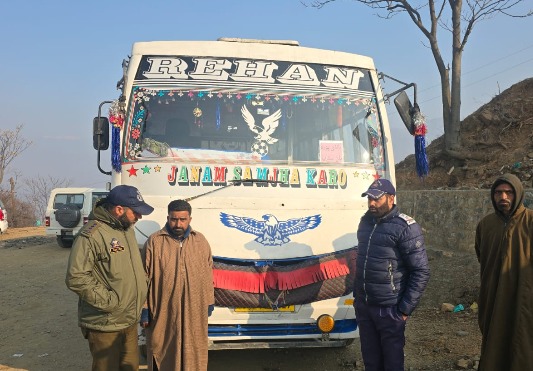 Bus driver challaned, licence cancelled over rash driving in J-K's Bandipora
