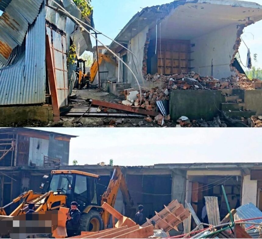 Four residential houses attached in Bijbehara under NDPS Act