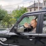 MP Er Rashid arrives Srinagar on bail, heads to SMHS hospital