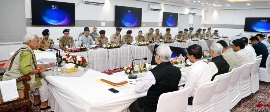 LG Sinha Reviews Security, Drug War, Pilgrimage Readiness in Jammu