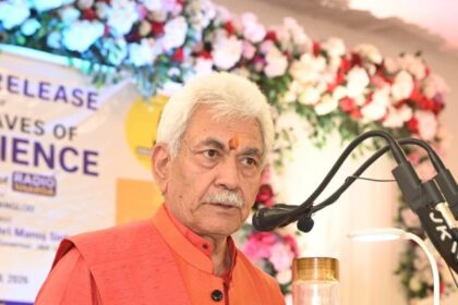 LG Sinha Launches Book on Radio Sharda