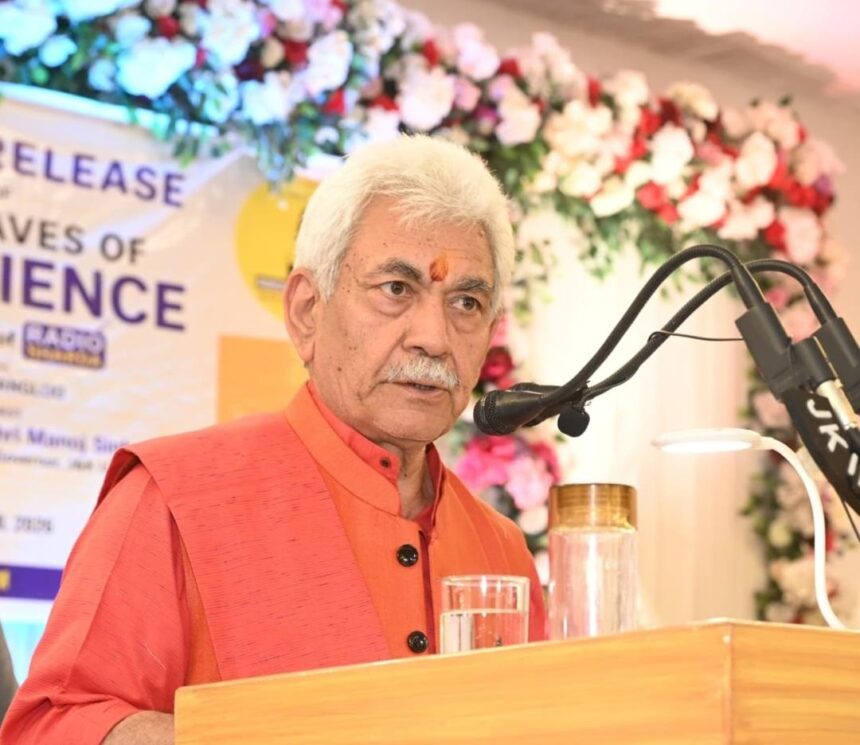 LG Sinha Launches Book on Radio Sharda