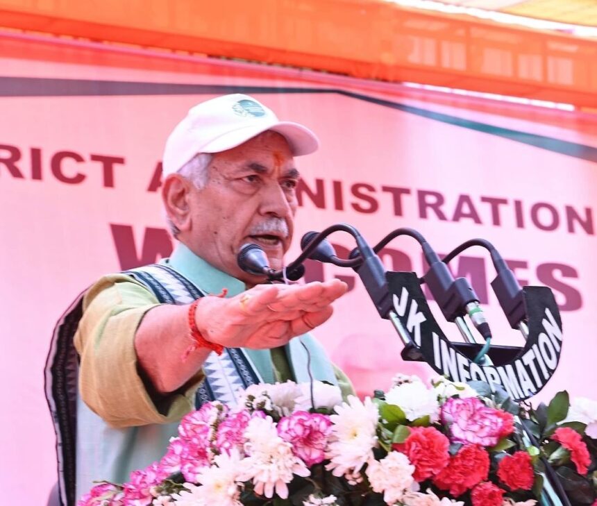 Pakistan using drugs as proxy war to fund terror, destroy J&K's youth : LG Sinha in Ramban