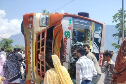 One dead, 25 injured as bus turns turtle in Ramban